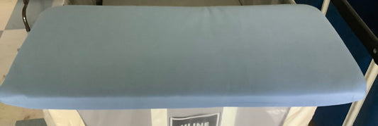 17"x37" Outdoor Bench Cushion Quilted Blue