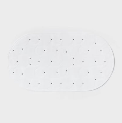 15"x27" Rounded Bath Mat White - Room Essentials™ - Minor Dirt from Shipping (see pictures)