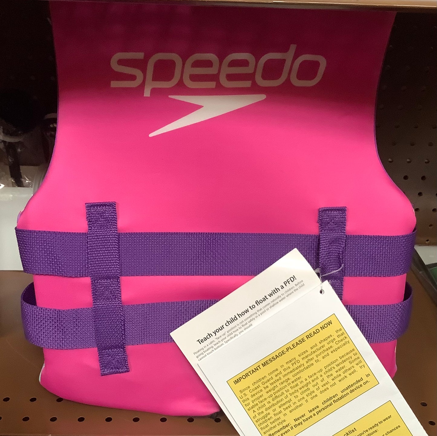 Speedo Junior Life Jacket Vest - Purple: Youth 50-90 lbs, Polyethylene/Polyester, Swim Gear