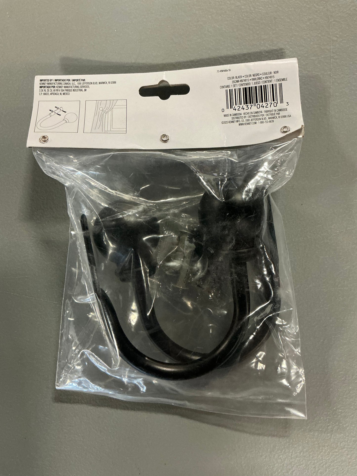 Kenney Chelsea Ball End 2-pc. Curtain Holdback