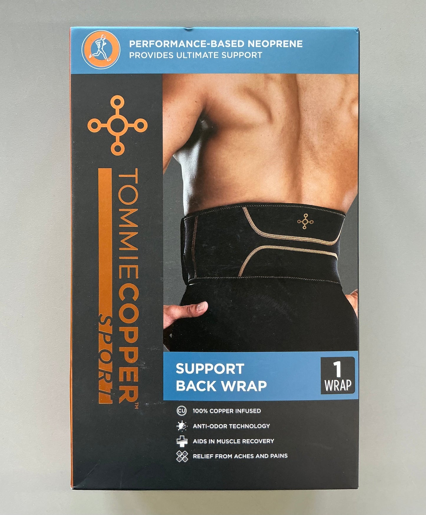 Tommie Copper Sport Comfort Back Brace - L/XL: Polyester & Spandex Support