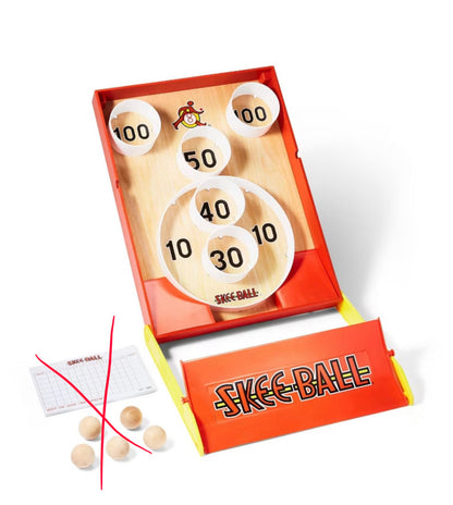 THRIFTY 70 - Buffalo Games: SkeeBall The Classic Arcade Game - Open Box - USED (See Pictures, Missing Skee-balls and score sheet)- FINAL SALE- NO RETURNS - AS IS