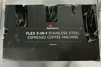 THRIFTY 70 - Espressione Flex 3-In-1 Espresso Coffee Machine - Open Box - USED (See Pictures)- FINAL SALE- NO RETURNS - AS IS
