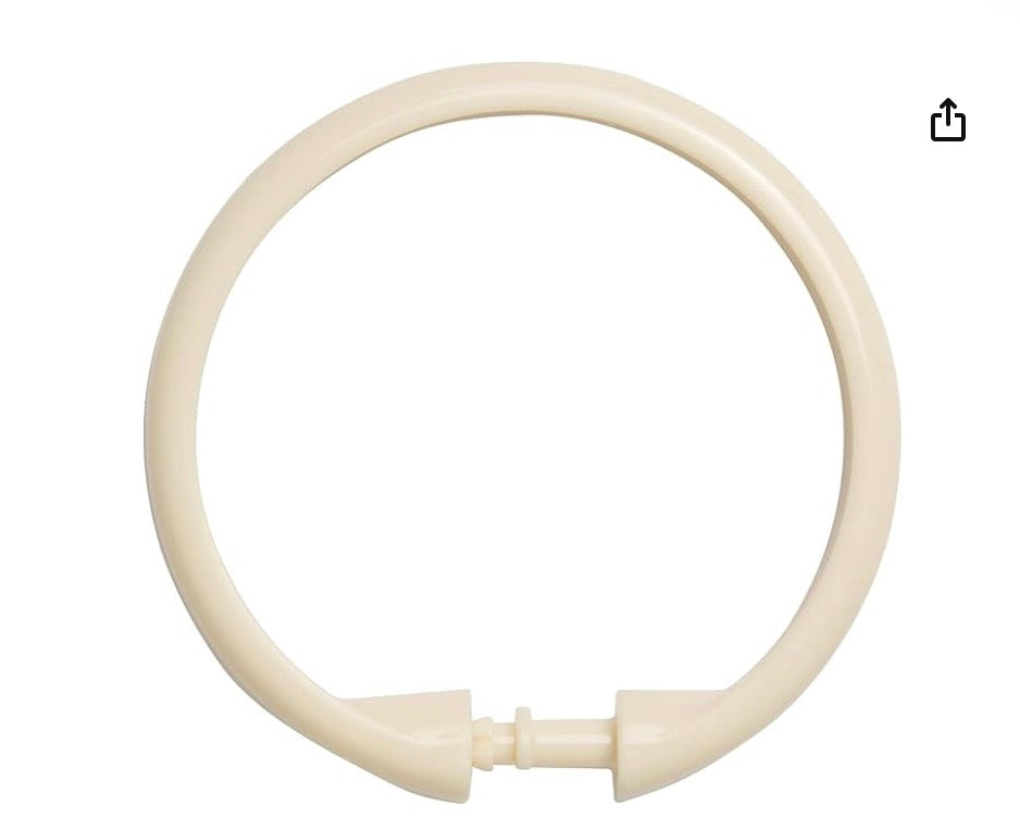 Kenney Shower Curtain Hooks - Cream