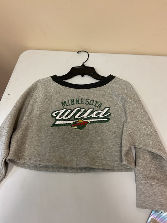 Girls “Minnesota Wild” Long-Sleeve Crop Top