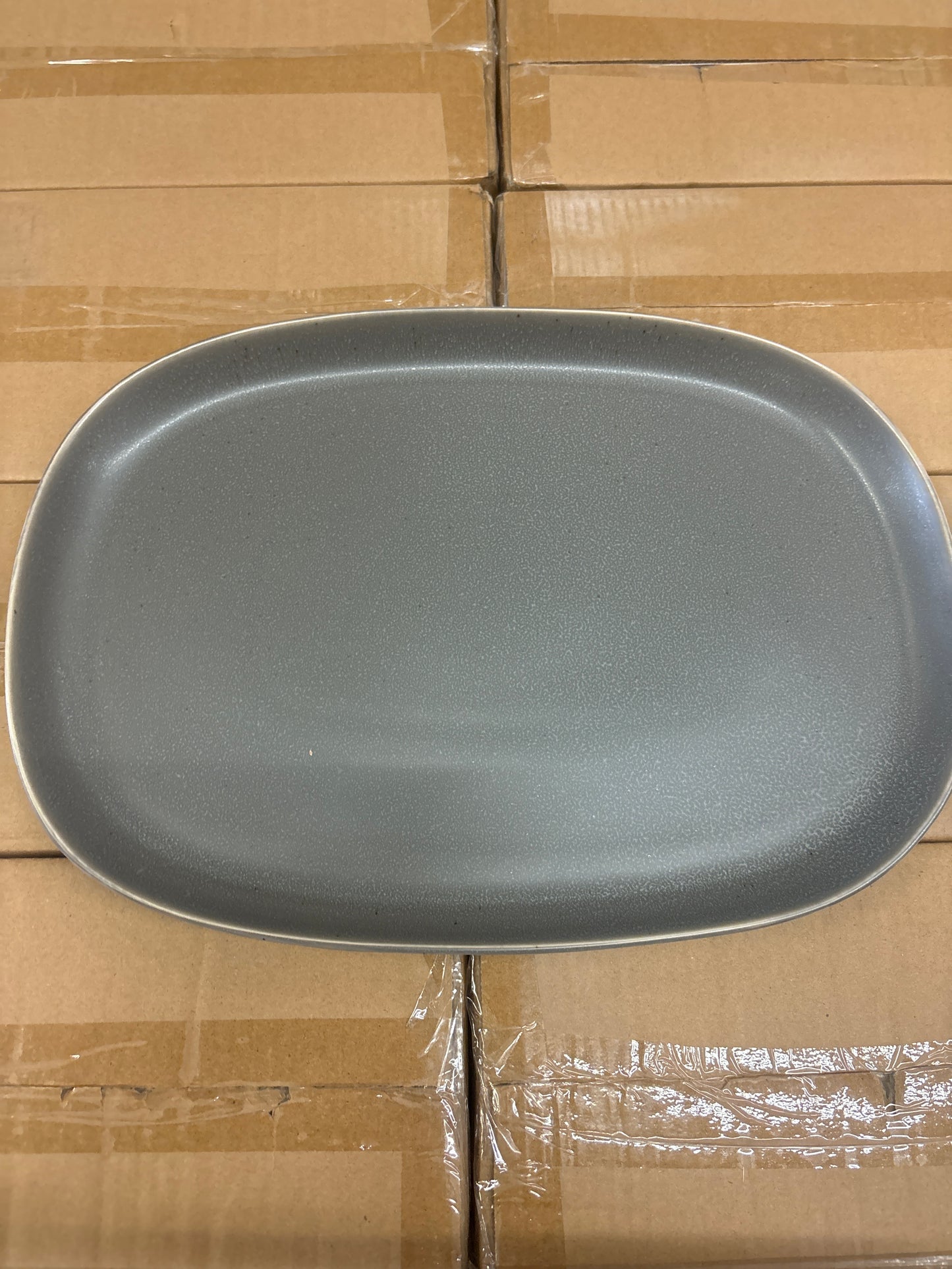 15”x10” Stoneware Tilley Serving Platter Bronze