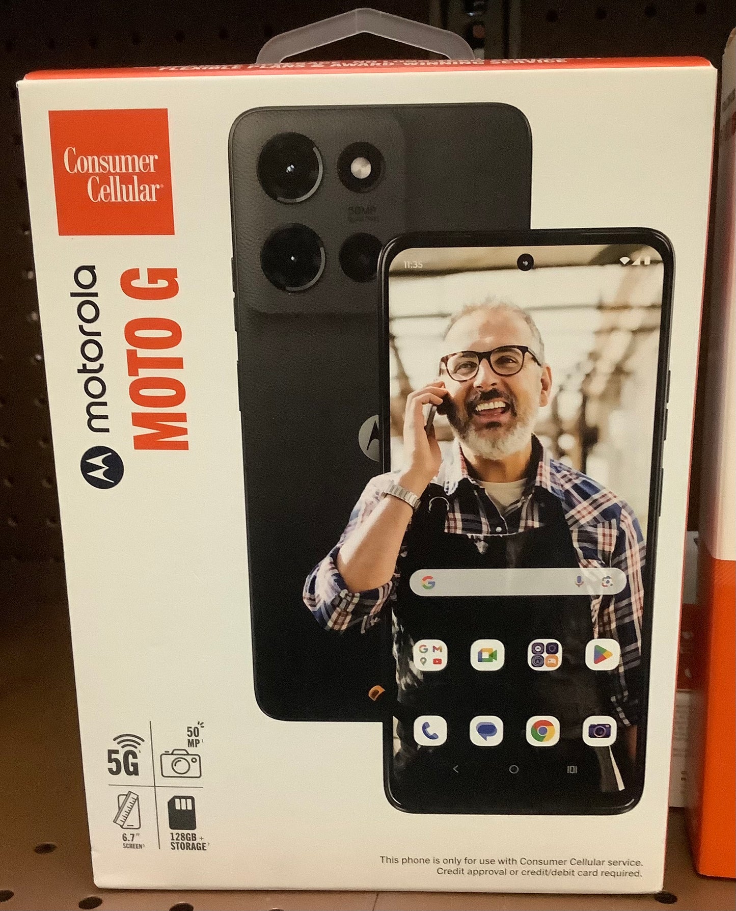 Consumer Cellular 2025 Moto G 5G (128GB) - Gray