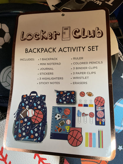 (Clearance) FINAL SALE Kids Backpack Activity Set