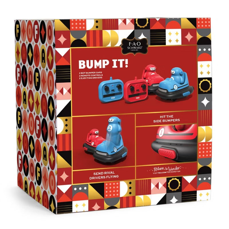 FAO Schwarz Bot Bumper Cars Remote Control Set - Box Damage (see pictures)