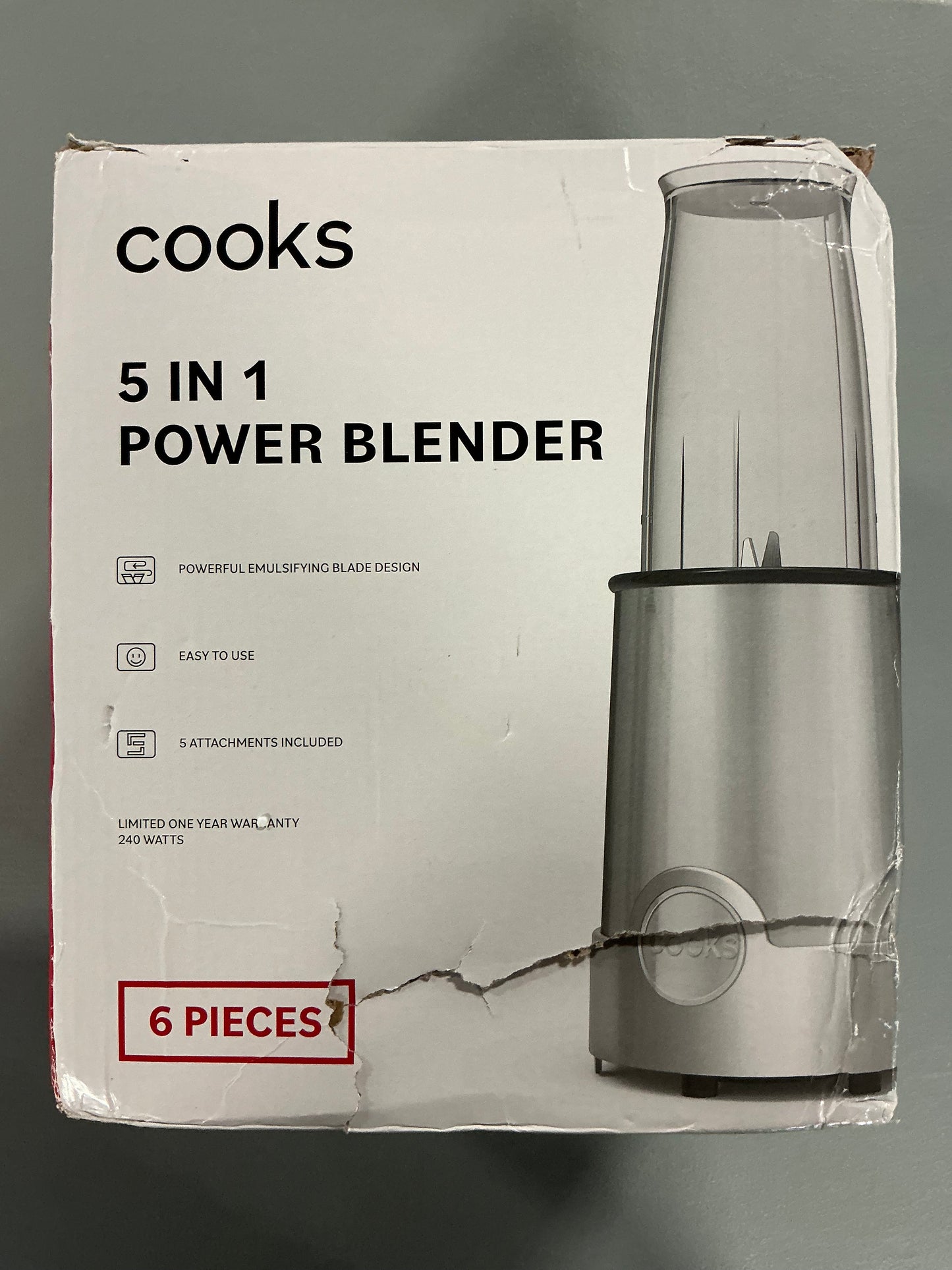 THRIFTY 70 - Cooks 5-in-1 Power Blender - Open Box - USED (See Pictures)- FINAL SALE- NO RETURNS - AS IS