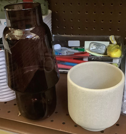 JIA Inc. Lantern and Shade Series Glass Vase