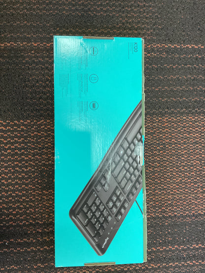 Logitech K120 Ergonomic Desktop USB Keyboard - Black