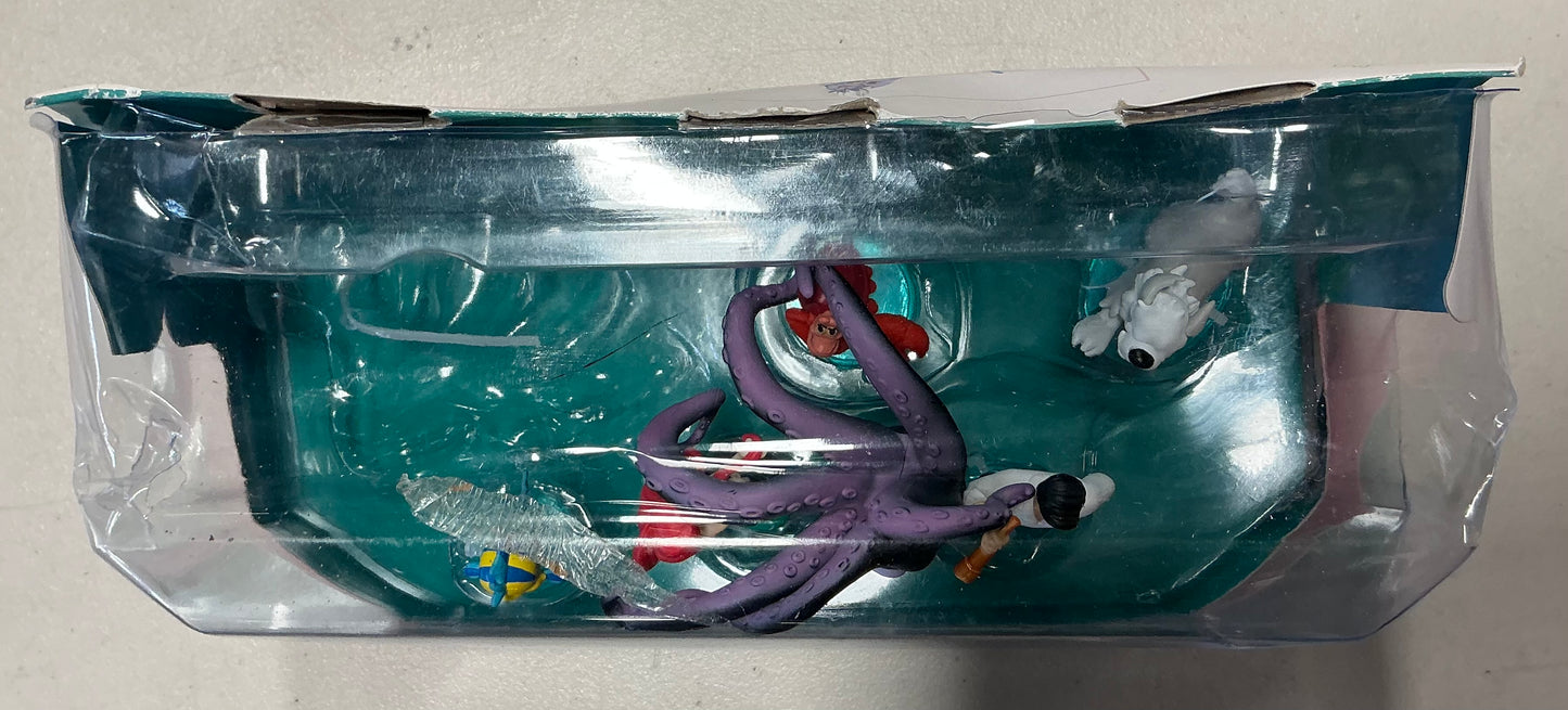 Disney The Little Mermaid Character Figure Set, 6pk 3” Collectible Toy Figures - Damaged Box (see pictures)