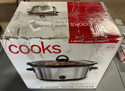 THRIFTY 70 - Cooks 6 quarts Slow Cooker - Open Box - USED (See Pictures)- FINAL SALE- NO RETURNS - AS IS