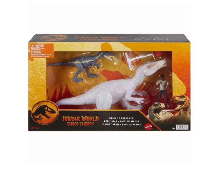Jurassic World Peril Pack Darius, Baryonyx & Monolophosaurus Action Figure Set