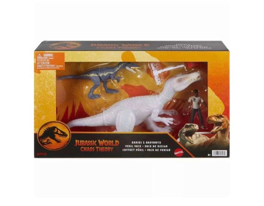 Jurassic World Peril Pack Darius, Baryonyx & Monolophosaurus Action Figure Set