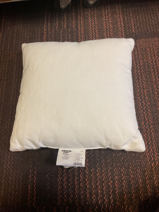 1 Piece Brown Checkered Toss Pillow