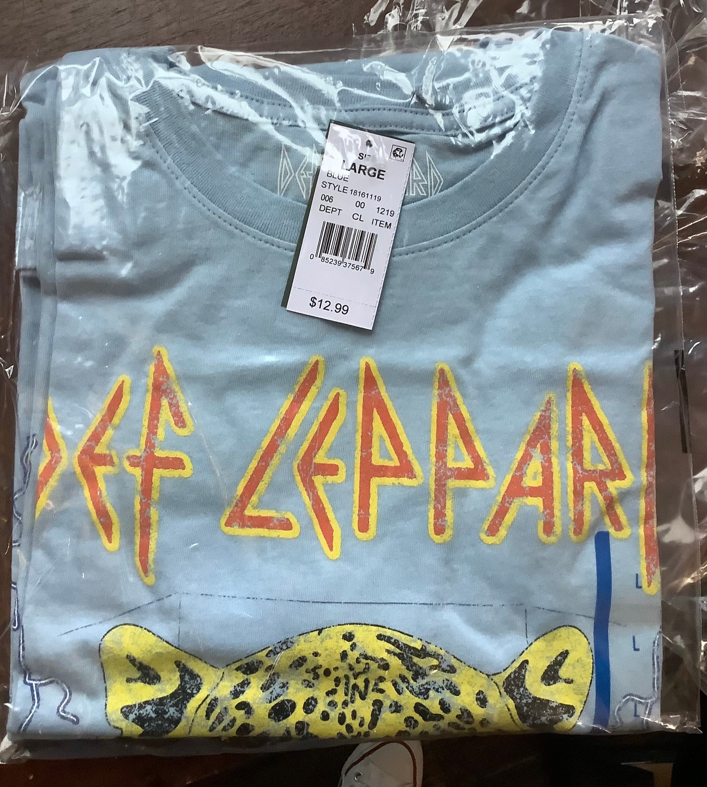 ADULT SIZES -Def Leppard T-shirt-Blue