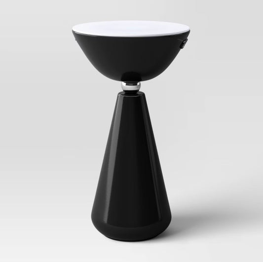 Portable Rechargeable Ambient Mood Lamp with Sunset Light Effect - Black - Room Essentials™ - Out of package, Minor Cosmetic Damage (see pictures)(clearance)
