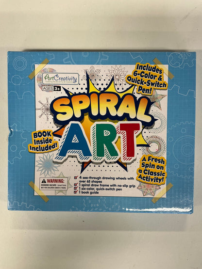 Spiral Drawing Art Set - 7 Piece Kit - Includes 6-in-1 Color Pen, Drawing Templates and Sketching Pad