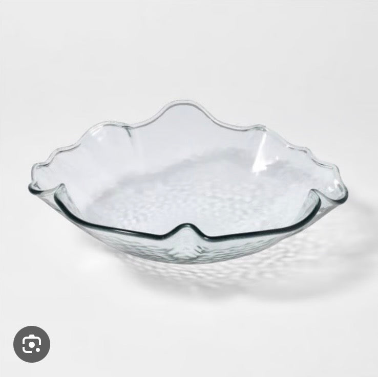 Acrylic Ruffled Serve Bowl - Threshold™ designed with Studio McGee - Minor Imperfections (see pictures)