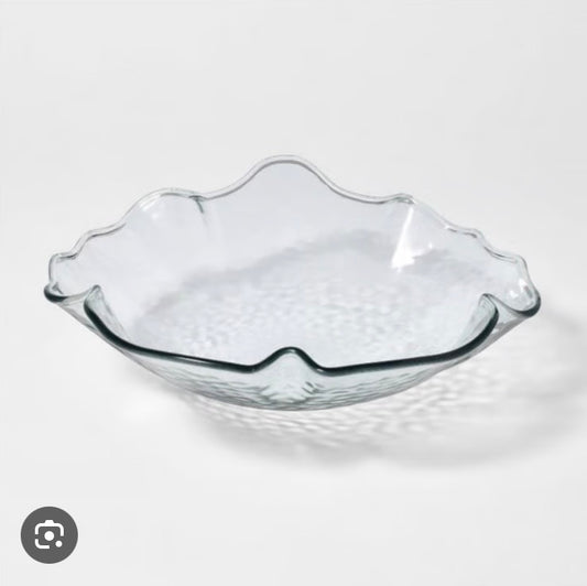 Acrylic Ruffled Serve Bowl - Threshold™ designed with Studio McGee - Minor Imperfections (see pictures)