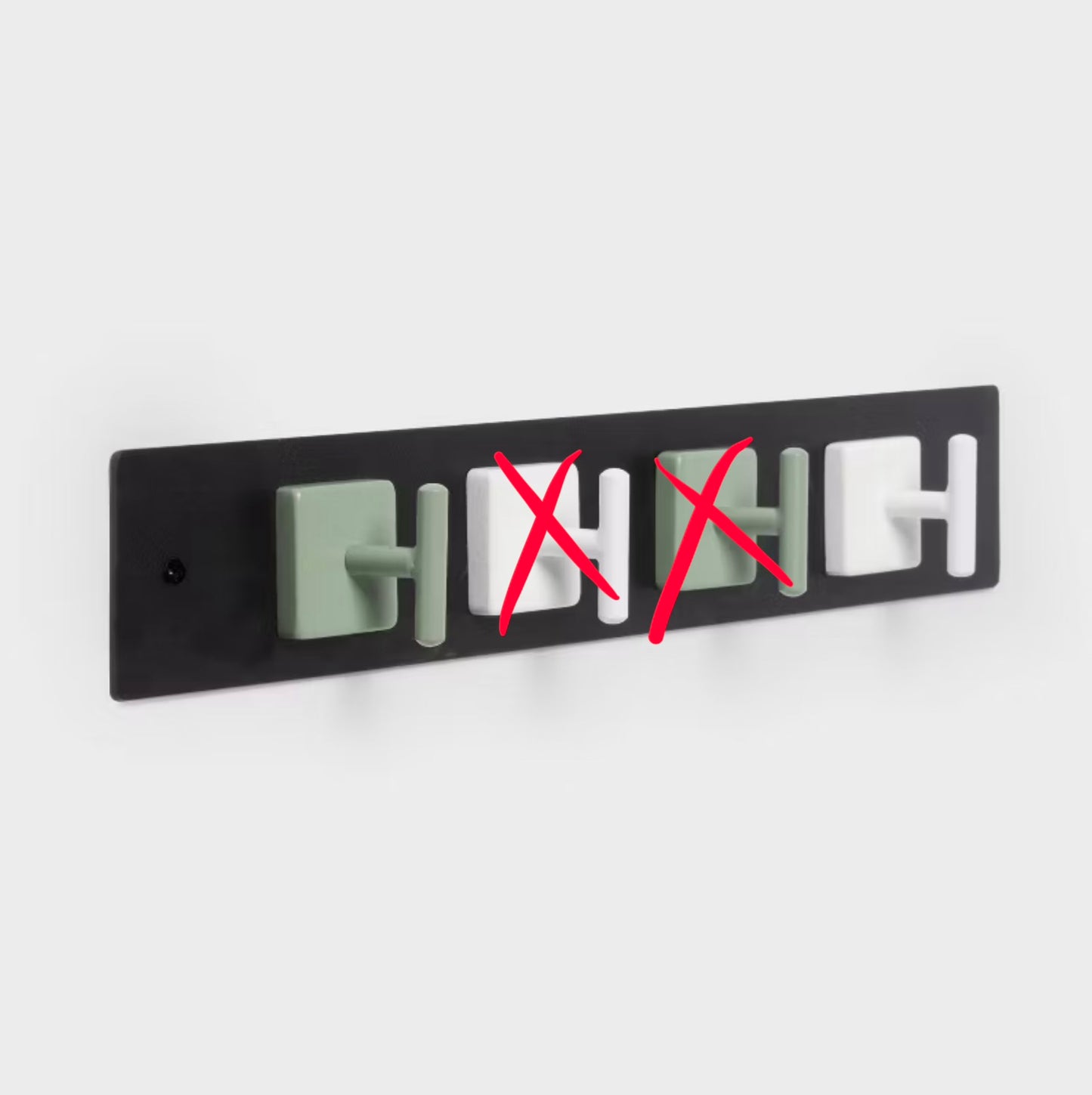 Magnetic Bar - Brightroom™ - Missing 2 Hooks ( see pictures) - Some Slight Cosmetic Damage Due to Shipping