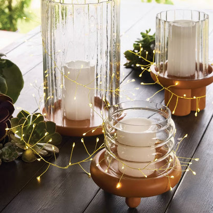 6"x6.5" Terracotta with Glass Lantern - Threshold™