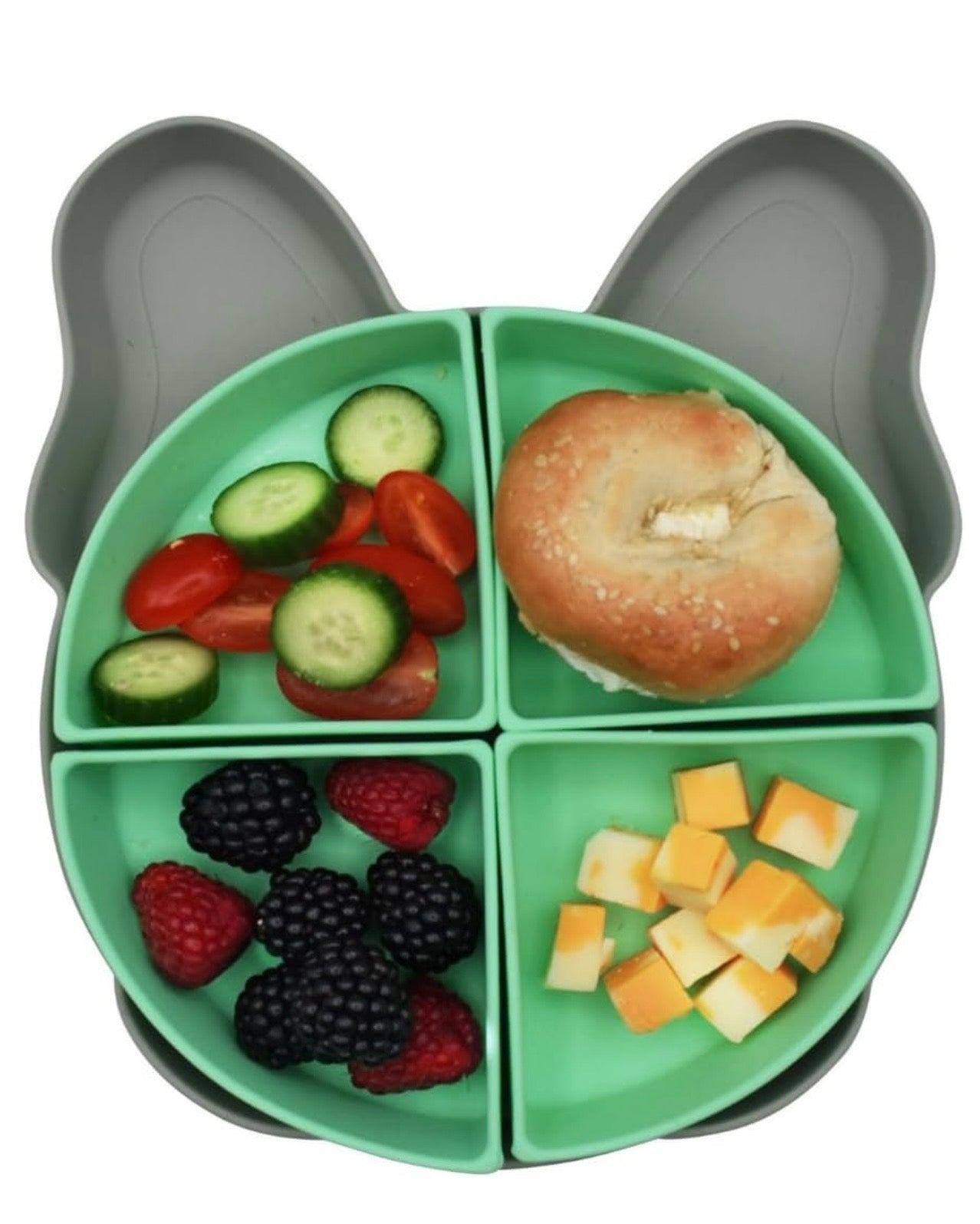 Melii - Silicone Suction Plate with Removable Dividers