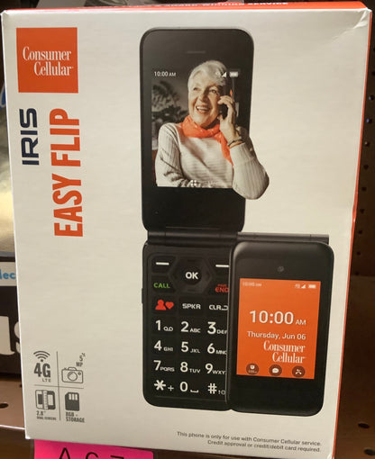 Consumer Cellular Iris Easy Flip (8GB) - Steel Gray