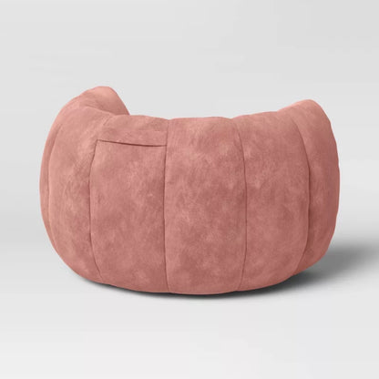 Solid Corduroy Club Kids' Chair - Rose Pink - Bean Bag Toddler Seat, Indoor Upholstered Chair - Out of Package (see pictures)