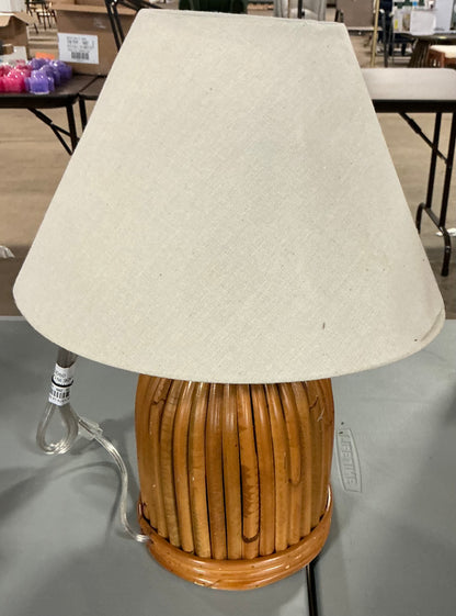 Woven Table Lamp - Threshold™ designed with Studio McGee - Out of Box - Minor Cosmetic Damage from Shipping  (see pictures)  - FOR PICKUP ONLY