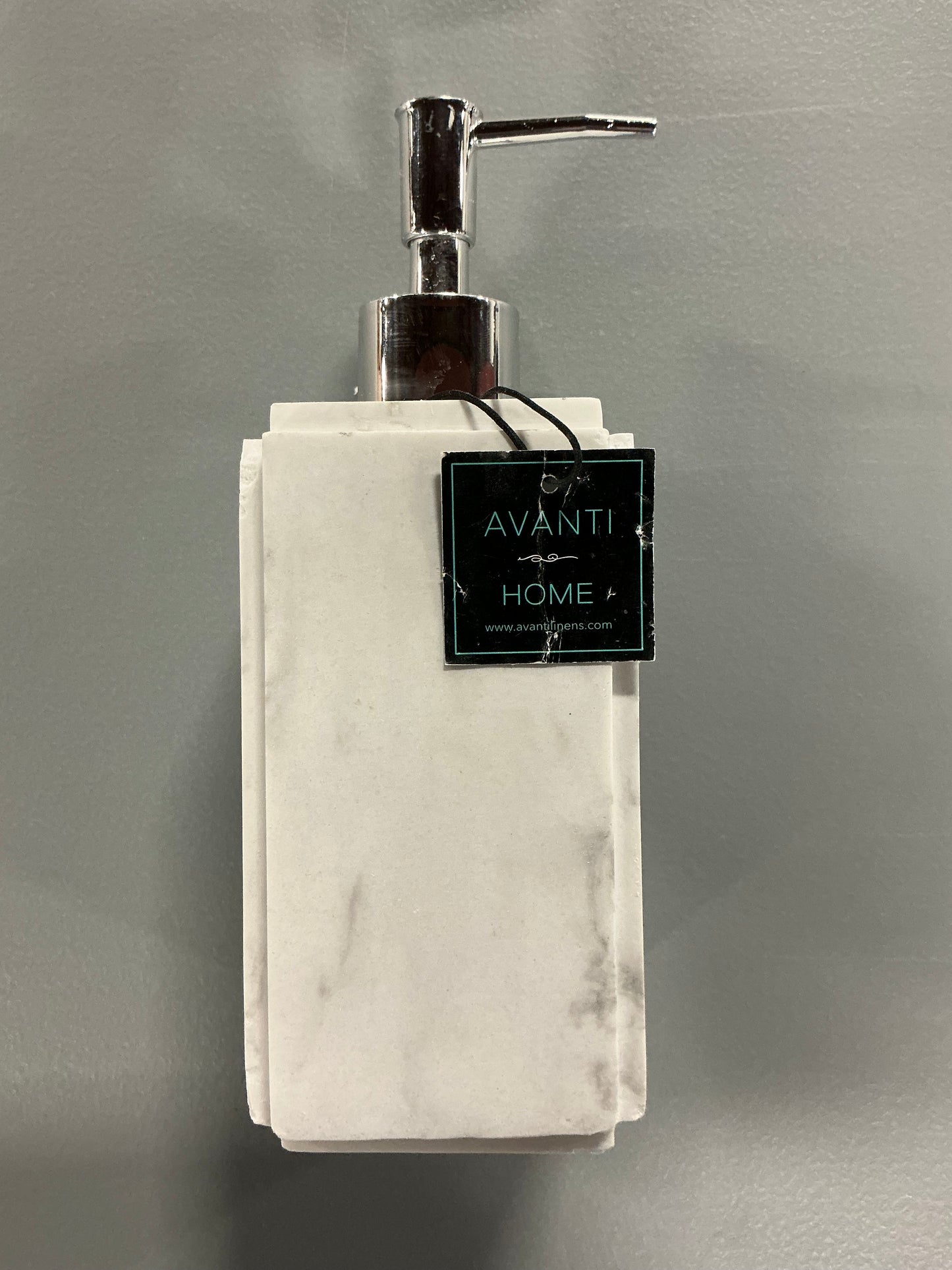 Avanti Helena Marble Soap Dispenser - minor cosmetic imperfections (see pictures) - AS IS
