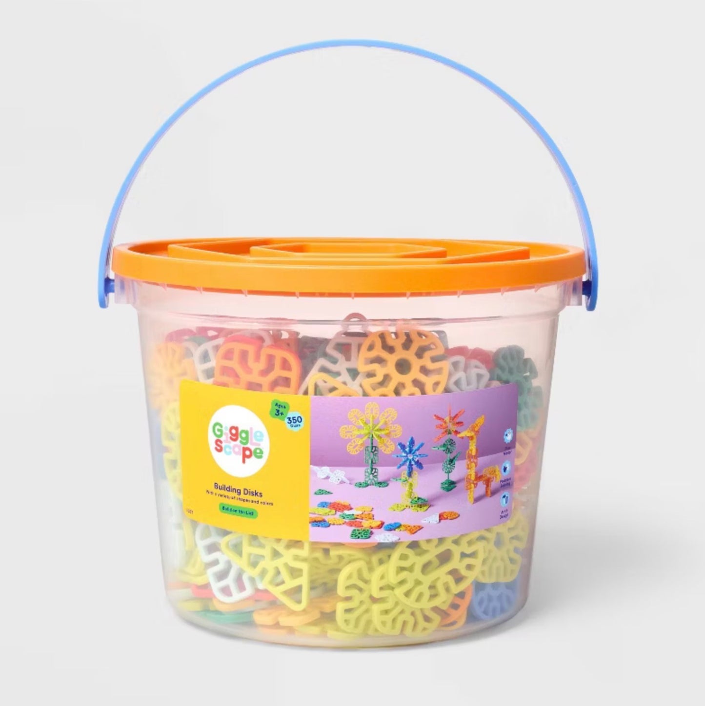 Building Discs - 350pc - Gigglescape™: Educational Building Sets, Fine Motor Skills, Shapes & Colors, Ages 3+