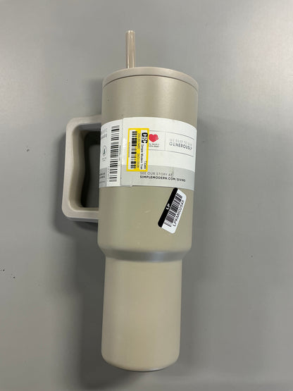 Simple Modern Trek 40oz Stainless Steel Lidded Tumbler - Almond Birch -Dishwasher-Safe Portable Drinkware for Cold Beverages - Minor Cosmetic Damage - May Be Missing Packaging (see pictures)