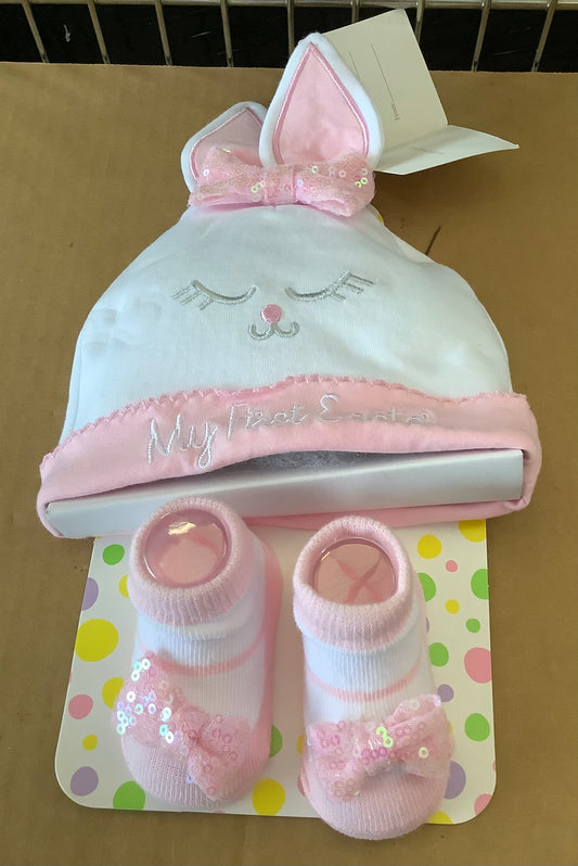 Easter Hat & Bootie Set