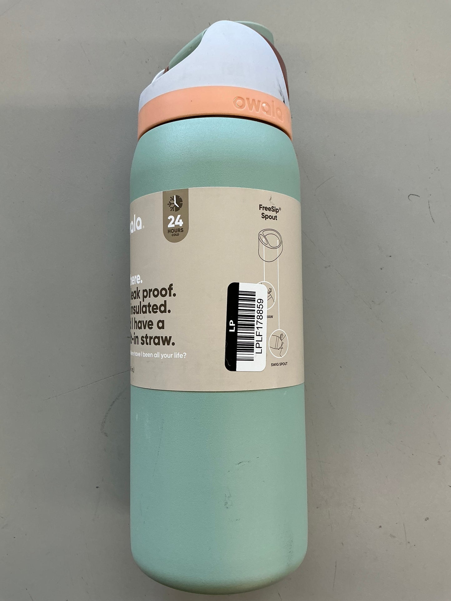 Owala 32oz FreeSip Stainless Steel Water Bottle - Minor Cosmetic Damage (see pictures) - Tops May Vary, Some May Be Missing Packaging
