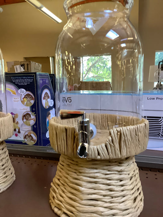 7L Drink Dispenser with Woven Stand