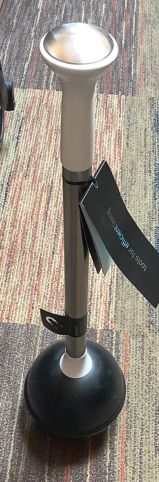 THRIFTY 70-simplehuman Toilet Plunger with Magnetic Caddy Holder