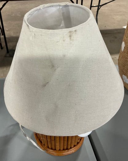THRIFTY 70 - Woven Table Lamp - Threshold™ designed with Studio McGee - Out of Box - Damage from Shipping (see pictures) - FINAL SALE- NO RETURNS - AS IS- FOR PICKUP ONLY