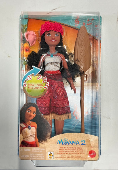 Mattel Disney Moana 2 Singing Adventure Moana Doll with Signature Outfit & Accessories, Sings “We’re Back” in English, JBT37