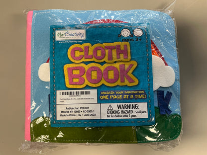 Montessori Quiet Cloth Book - Busy Book for Kids with 16 Pages Full of Interactive Activities
