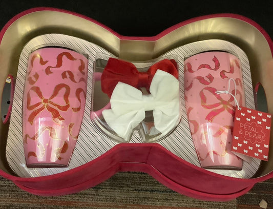 Petal & Pearl Storage Box Mug Bows 5 Piece Gift Set