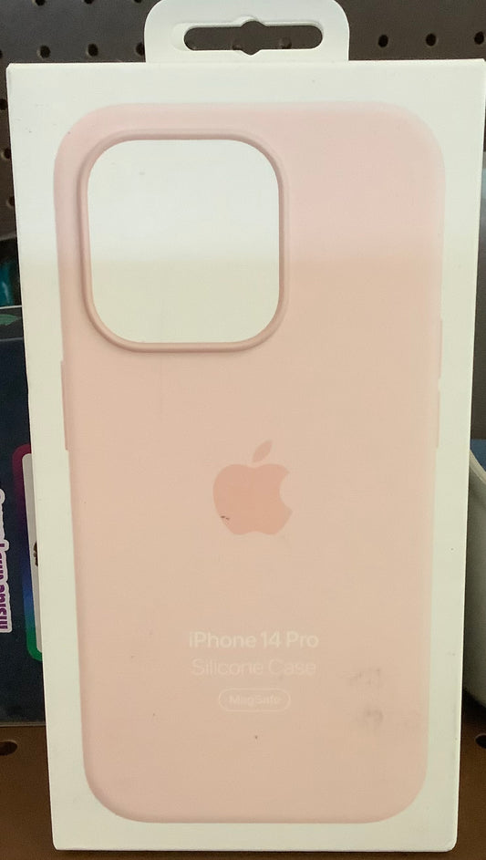(Clearance )Apple iPhone 14 Pro Silicone Case with MagSafe - Chalk Pink