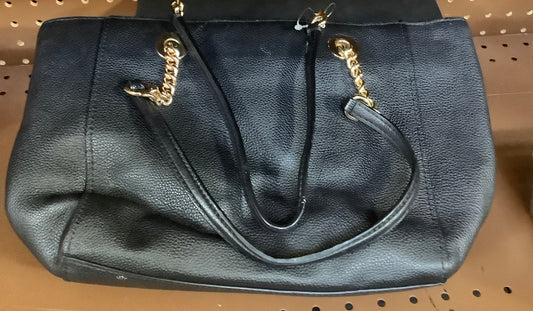 USED-Black Leather Coach Purse