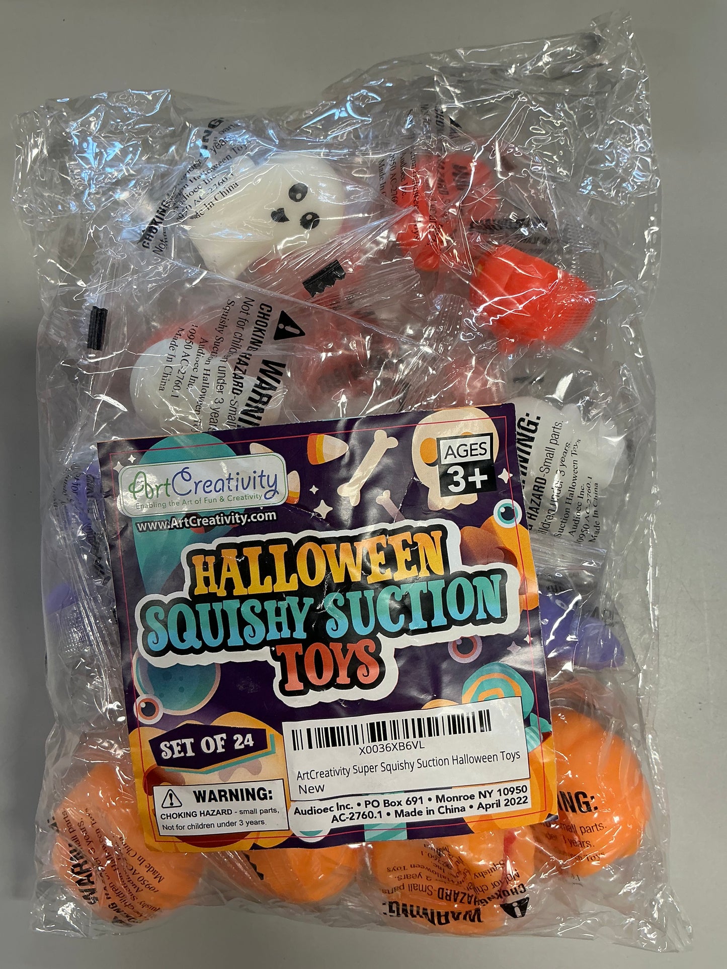 Super Squishy Halloween Toys, Set of 24