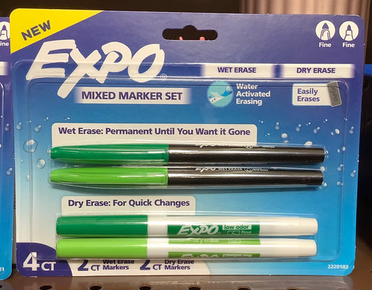 Expo 4ct Asst Dry Erase Marker