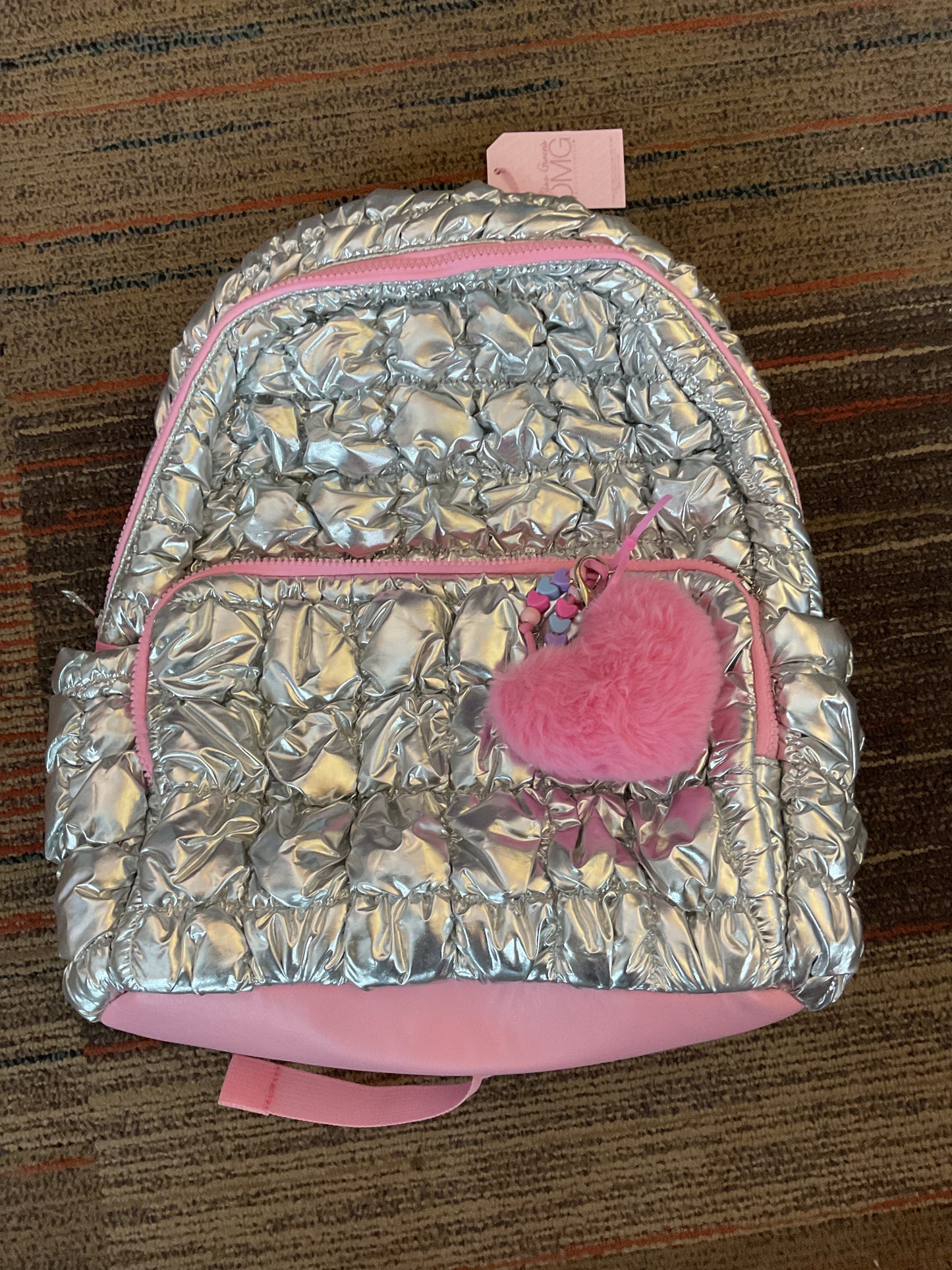 Miss Gwen’s OMG Accessories Pink/Silver Backpack