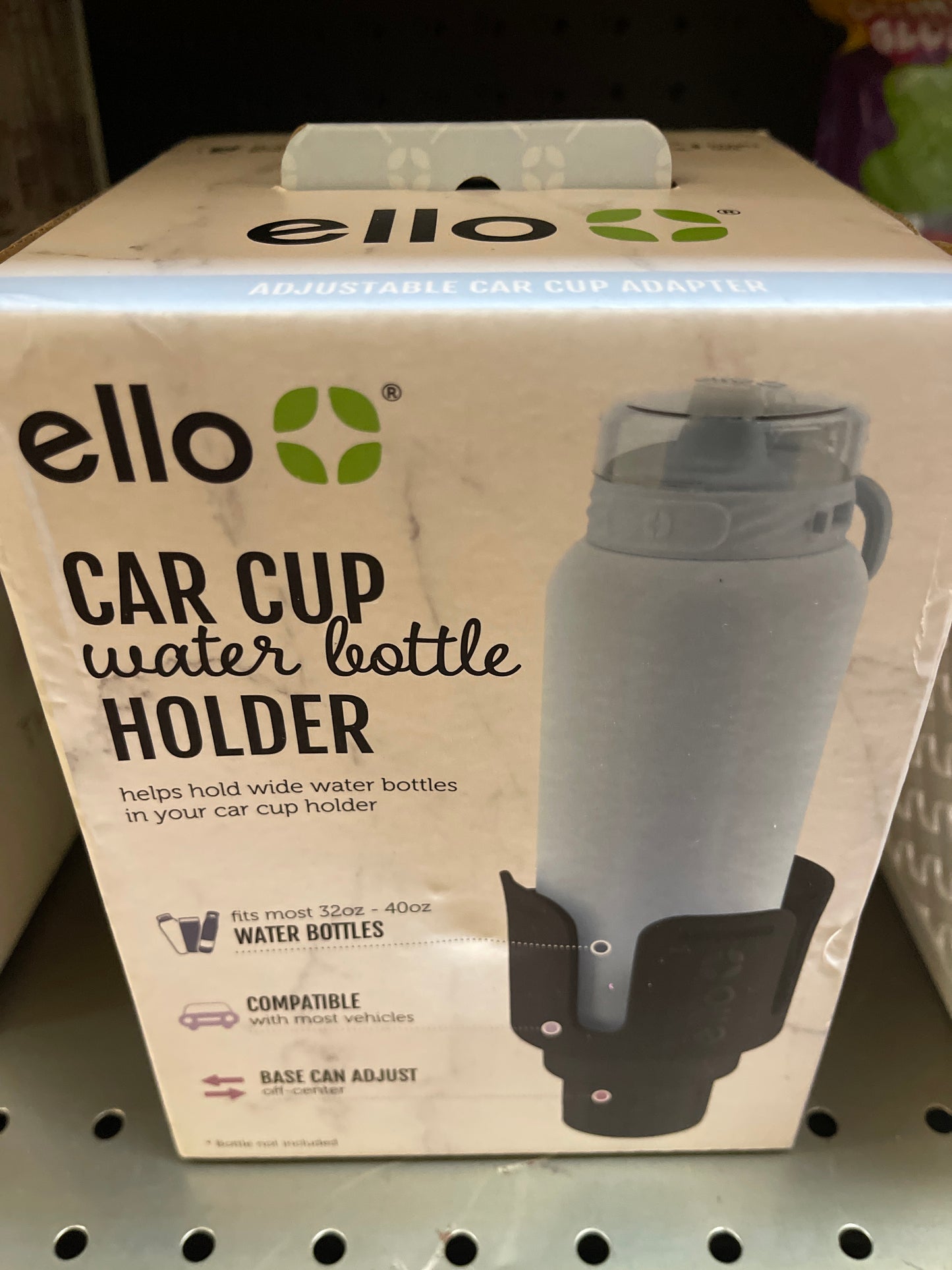 Ello Adjustable Car Cup Adapter Water Bottle
Accessories Black