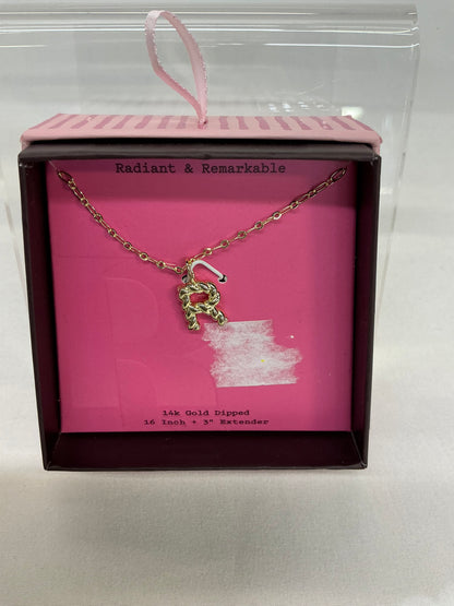 Gold Initial Necklace (AND) - Damaged Packaging (See Pictures)